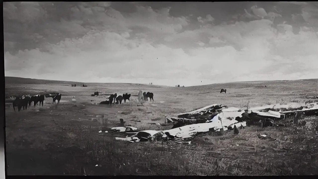 scene of wounded knee after the famous battle